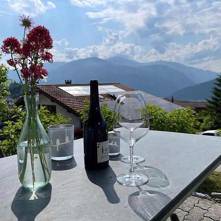 Wohnung Mit Fantastischer Aussicht Trin Eksteriør billede